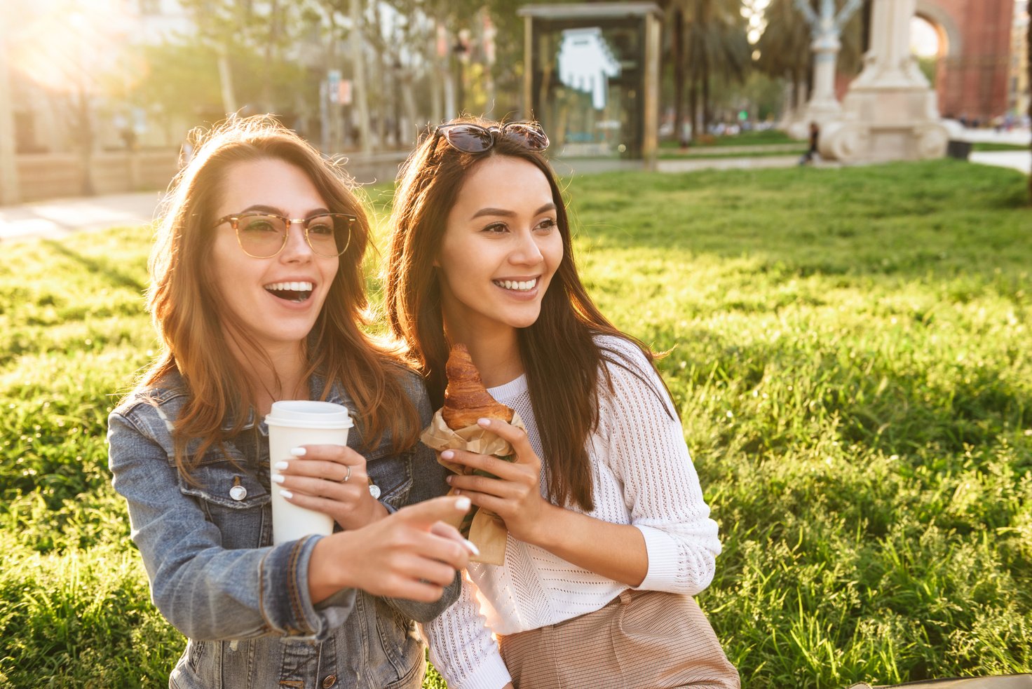 Young Women Friends Outdoors