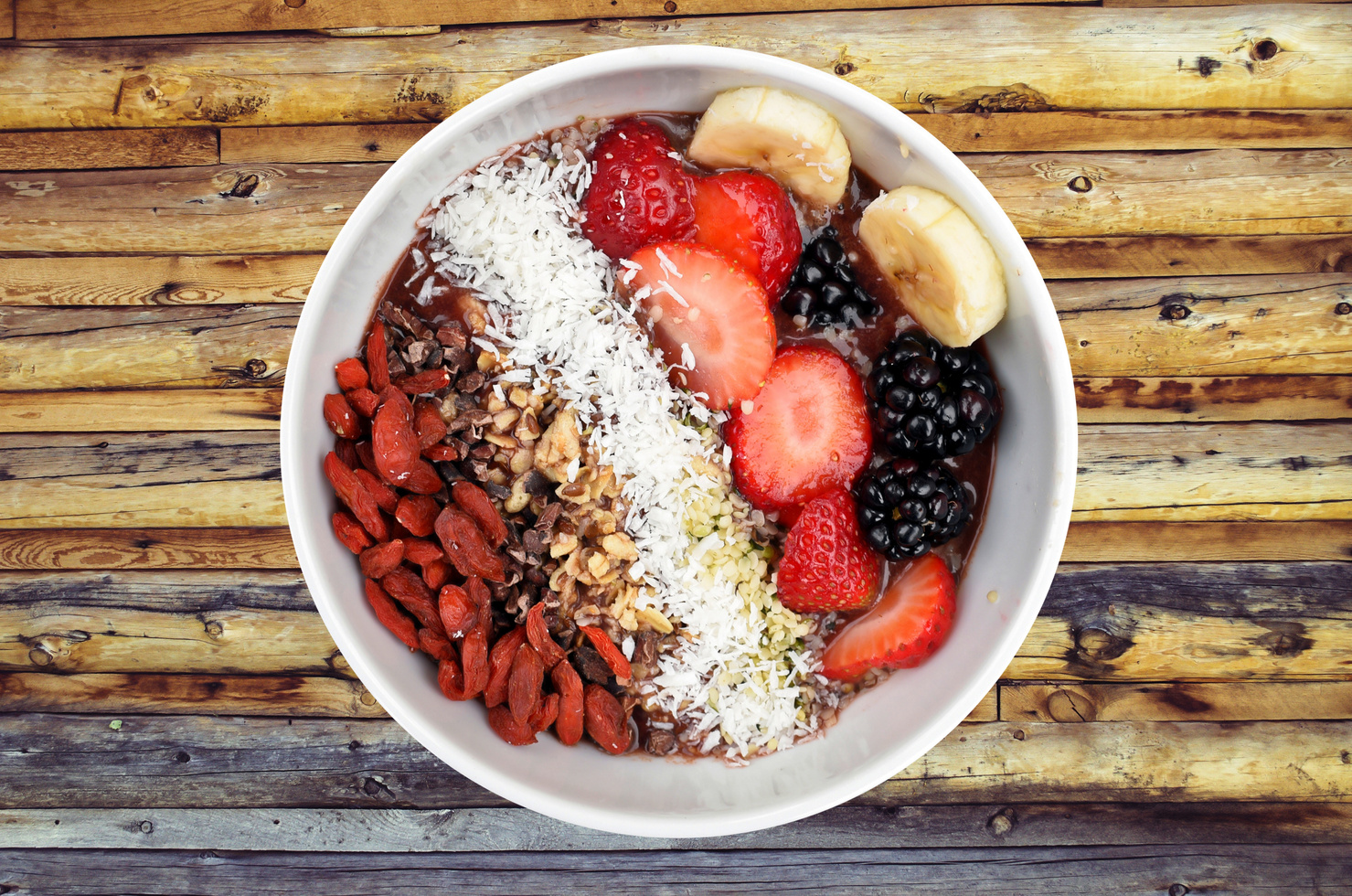 Healthy Smoothie Bowl with Fruits